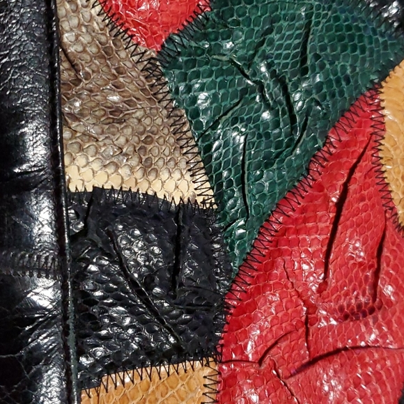 Women gorgeous vintage  handbag Reptile Skin - Picture 8 of 10